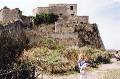 25 Castle Aragonese * Pam and Vinny outside the Castle Aragonese * 800 x 532 * (222KB)
